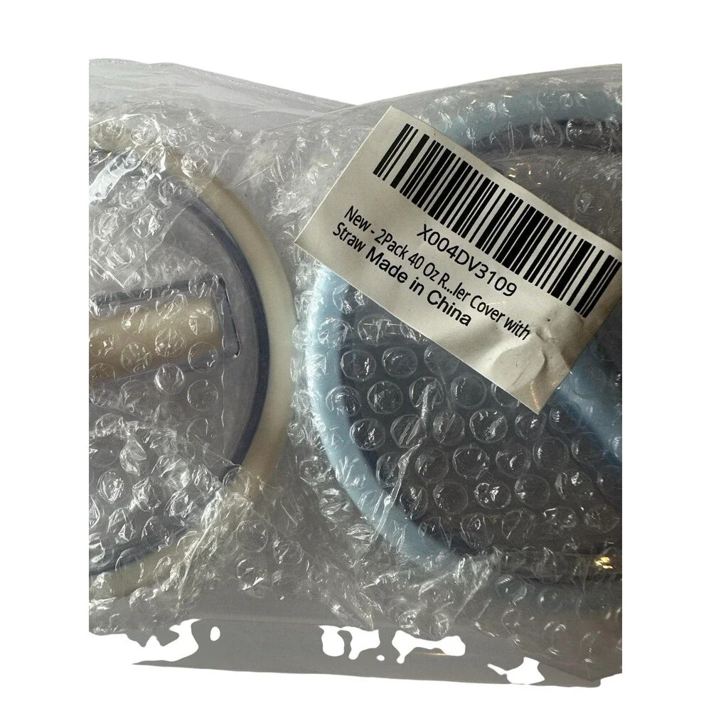 NEW 2 Pack Threaded Lid Cover Replacement for 40oz Tumblers Stanley + w/ Straws